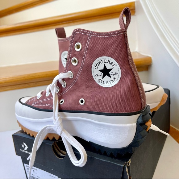 NWT Converse Run Star Hike Platform saddle high top Chuck Taylor sneaker - Picture 4 of 11